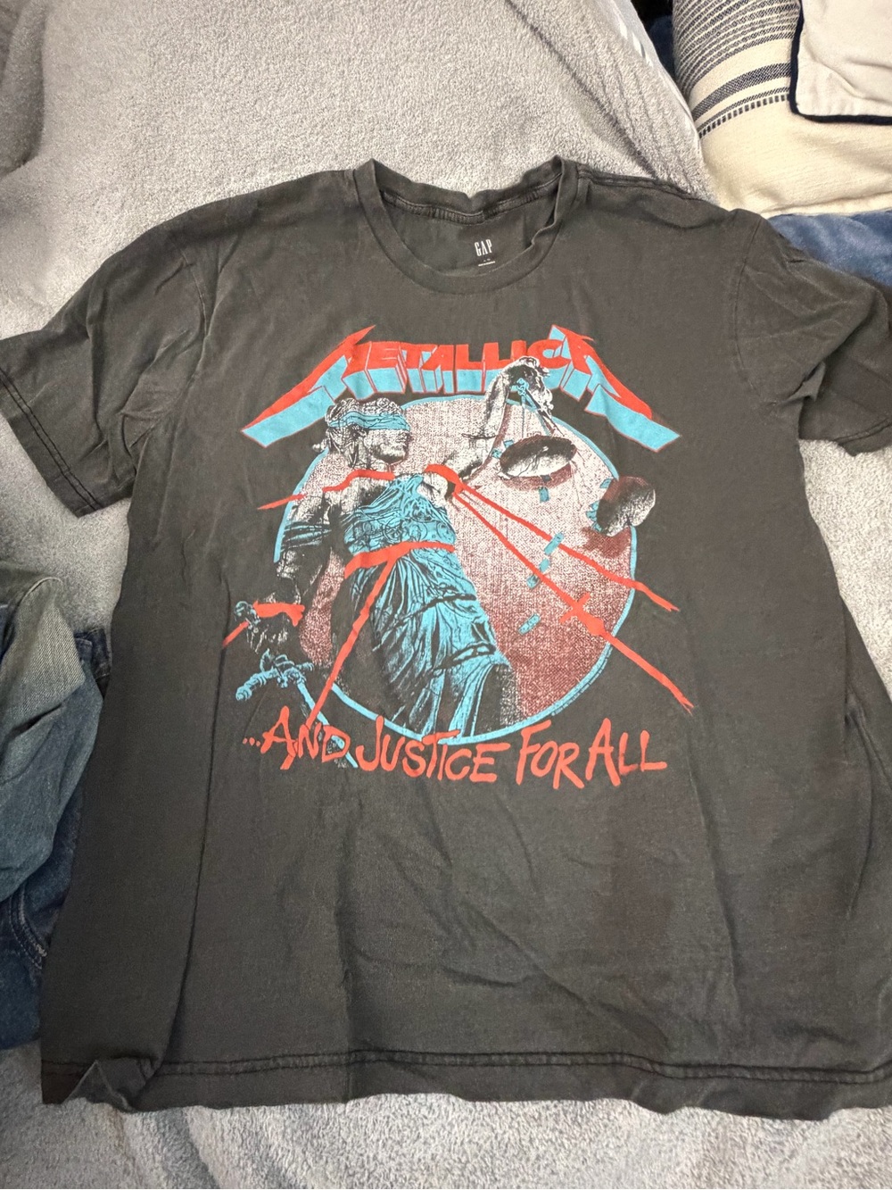 GAP Men’s xL Black 'Metallica - ...And Justice For All' Graphic Tee